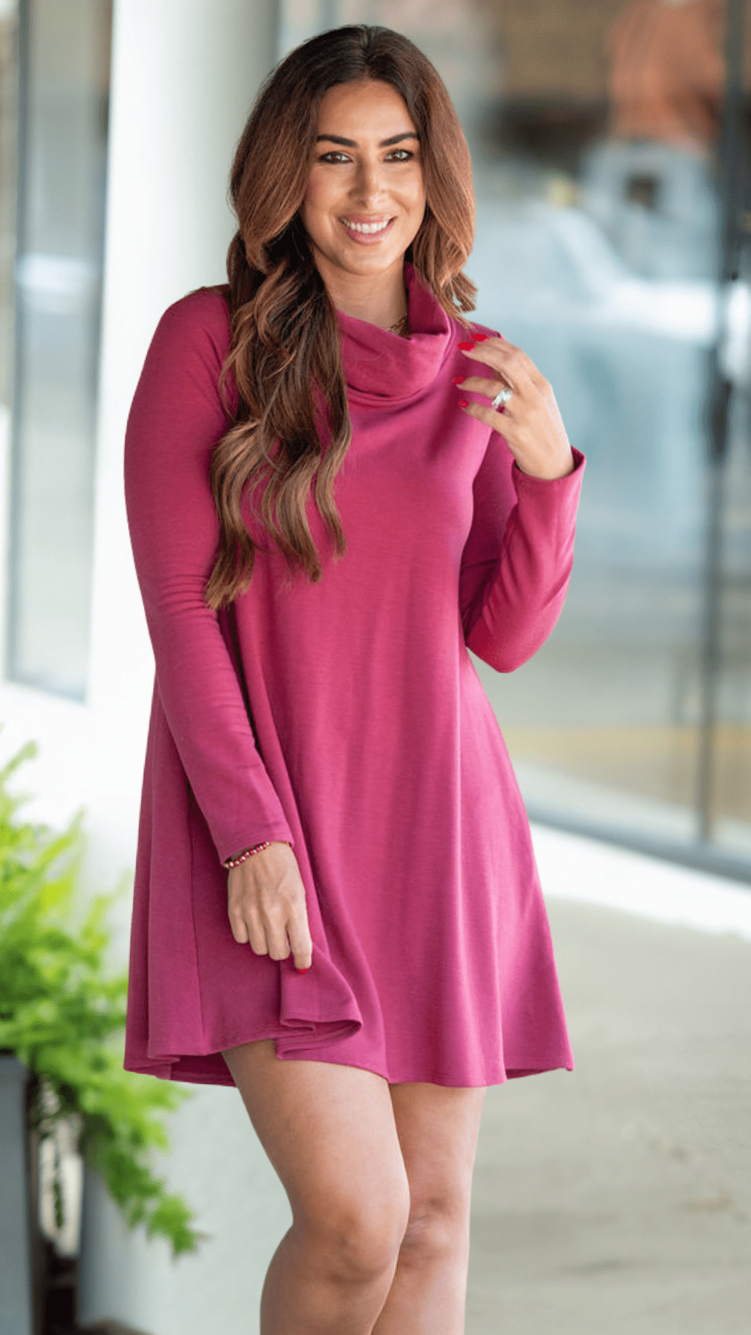 Cowl Neck Swing Dress - Betsey's Boutique Shop - Dresses Cowl Neck Swing Dress - Betsey's Boutique Shop - Dresses