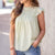 Cut Out Bibbed Flutter Trim Tank