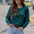 Delicate Ruffle Ribbed Top