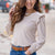 Delicate Ruffle Ribbed Top