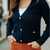 Detailed Button Open Knit Cardigan