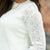 Detailed Cutout Scalloped Trim Cardigan