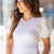 Diamond Stitched Puff Sleeve Tee