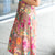 Elegant Floral Midi Skirt
