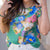 Fancy Floral Flutter Trim Blouse