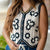 Floral Crocheted Button Front Tank