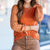 Floral Tie Sleeve Solid Body Blouse