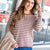 Heathered Striped Sweater