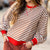 Hey There Striped Pullover