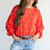 Hearts Balloon Sleeve Sweater