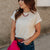 Lace Trimmed Pocket Detailed Tee