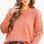 Mid Seam Ribbed Trim Sweater