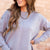 Mid Seam Ribbed Trim Sweater