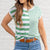 Mix It Up Striped Knit Tee