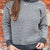 Mixed Prints Ribbed Trim Sweater