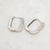 Modern Muse Square Hoop Earrings