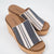 Mugshot Black Natural Stripe 2 Corky's Wedges