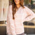 Muted Stripes Color Trimmed Sweater