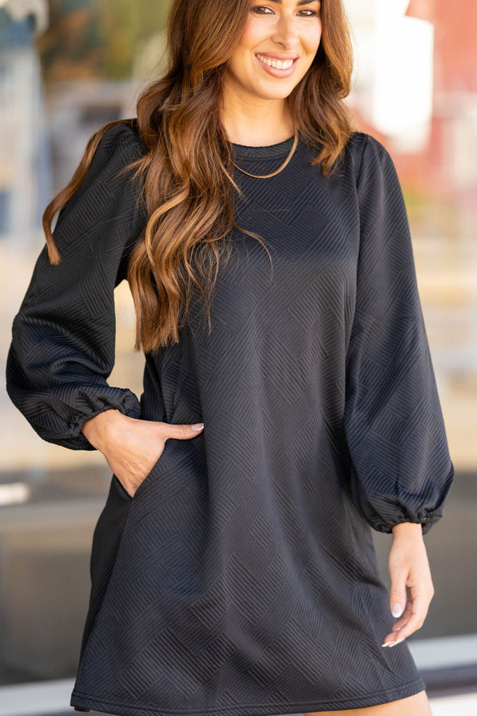 Natural Shape Textured Dress - Betsey's Boutique Shop