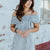Off The Shoulder Striped Tie Dress
