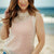 Open Knit Solid Trim Tank