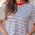Patriotic Charm Striped Tee