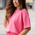 Pink Effortless Moments Knit Top