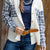 Plaid Accented Waffled Shacket
