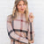 Plaid Mock Neck Sweater