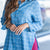 Plaid Side Slit Button Up Blouse