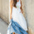 Poplin Bottom Midi Tank Dress