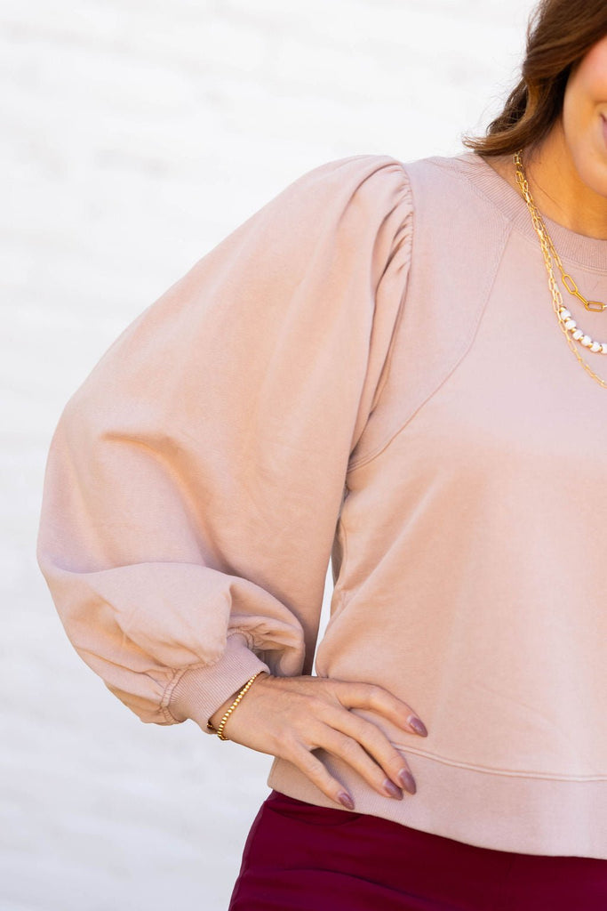 Pretty in Puff Sweatshirt - Betsey's Boutique Shop