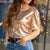 Radiant Front Short Sleeve Blouse