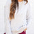 Raw Seam Ribbed Trim Sweater