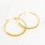 Refined Rope Hoop Earrings