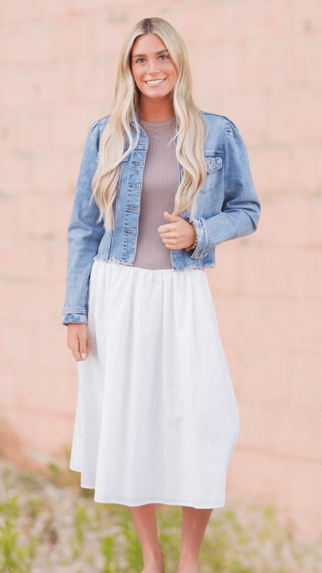 Ribbed Knit Top Midi Dress Mocha / M