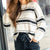 Ribbed Multi Striped Sweater