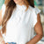 Ruffle Accented Button Top Blouse