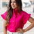 Ruffle Charm Button Blouse