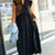 Ruffle Trim Tiered Midi Dress