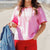 Scallop Stitched Trim Tee