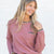 Scalloped Trim Pocket Sweater