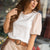 Shimmer Puff Sleeve Tee