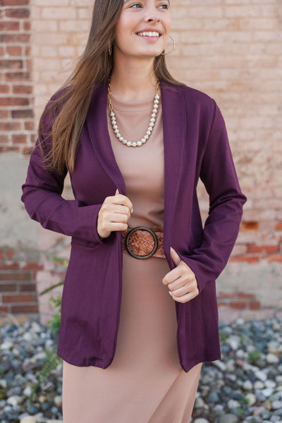 Simple Single Button Blazer