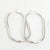 Sleek Oval Hoop Earrings