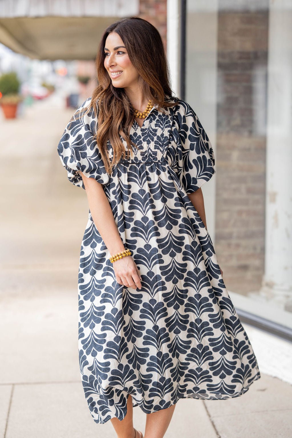 midi dress street style Standout Style Midi Dress Black / M