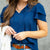 Stitched Dots Dual Flutter Tie Blouse