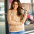 Striped Bow Accented Sweater