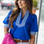 Striped Collar Refined Blouse
