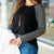 Striped Elbow Patch Solid Body Tee